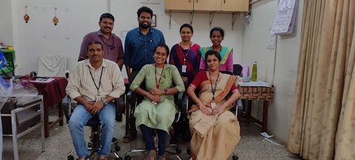 Dr. Nitha with Team in October 2021